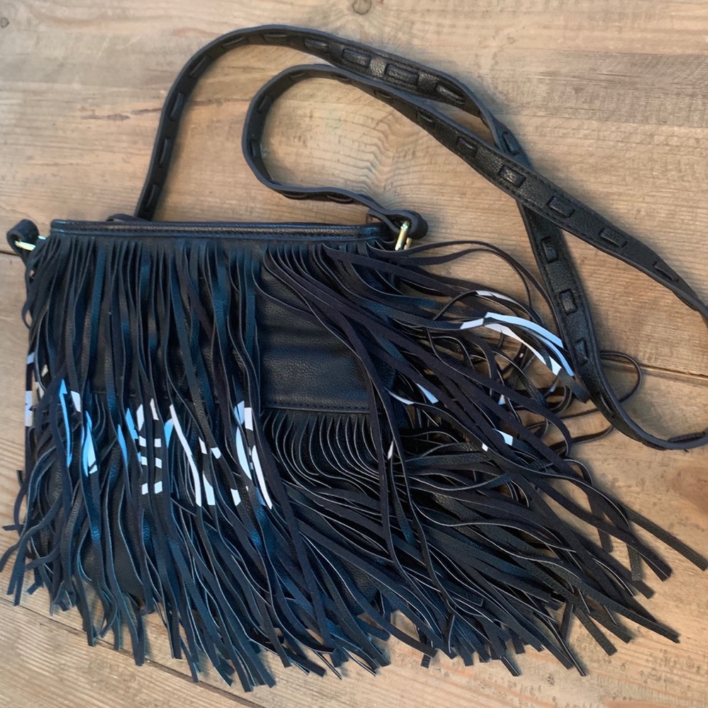 💥Steve Madden leather fringe strap bag NEW